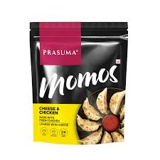 Prasuma Cheese & Chicken Momos, 24 Pcs