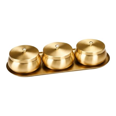Artarium Brass Nut Bowl Gift Set Premium Handcrafted